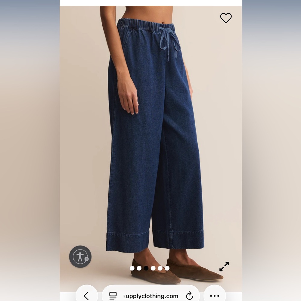Z Supply Indigo Weston Luxe Soft Denim Pants - Picture 5 of 8